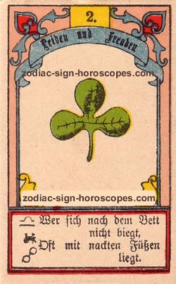 The clover antique Lenormand Tarot