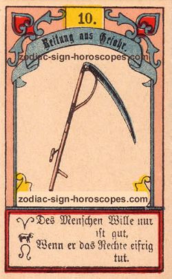 The scythe, monthly Leo horoscope March