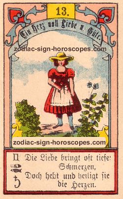 The child antique Lenormand Tarot