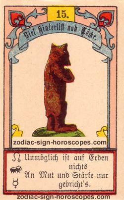 The bear, monthly Leo horoscope June