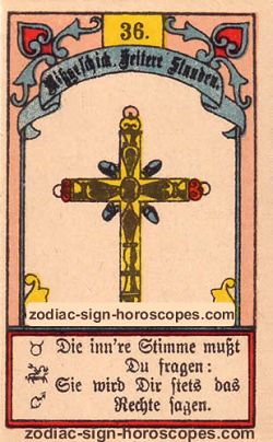 The cross, single love horoscope leo